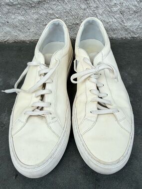 Common Projects Achilles Low Top Sneaker Off White 2506 44 0506 DAMAGED READ